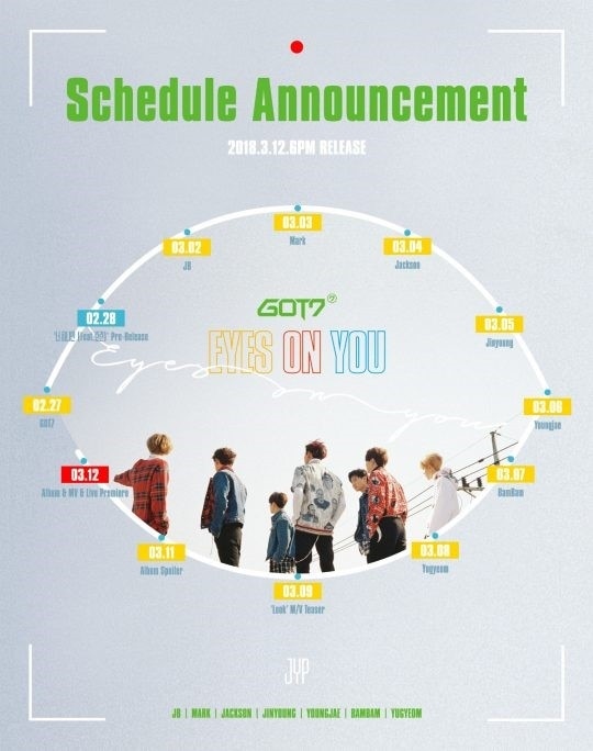 [���ݥ�������] GOT7 / ��Eyes On You�� (EYE ver.) (8th mini 2018)