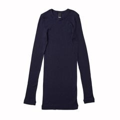 コットンカシミヤリブ タイトクルーネックTシャツ