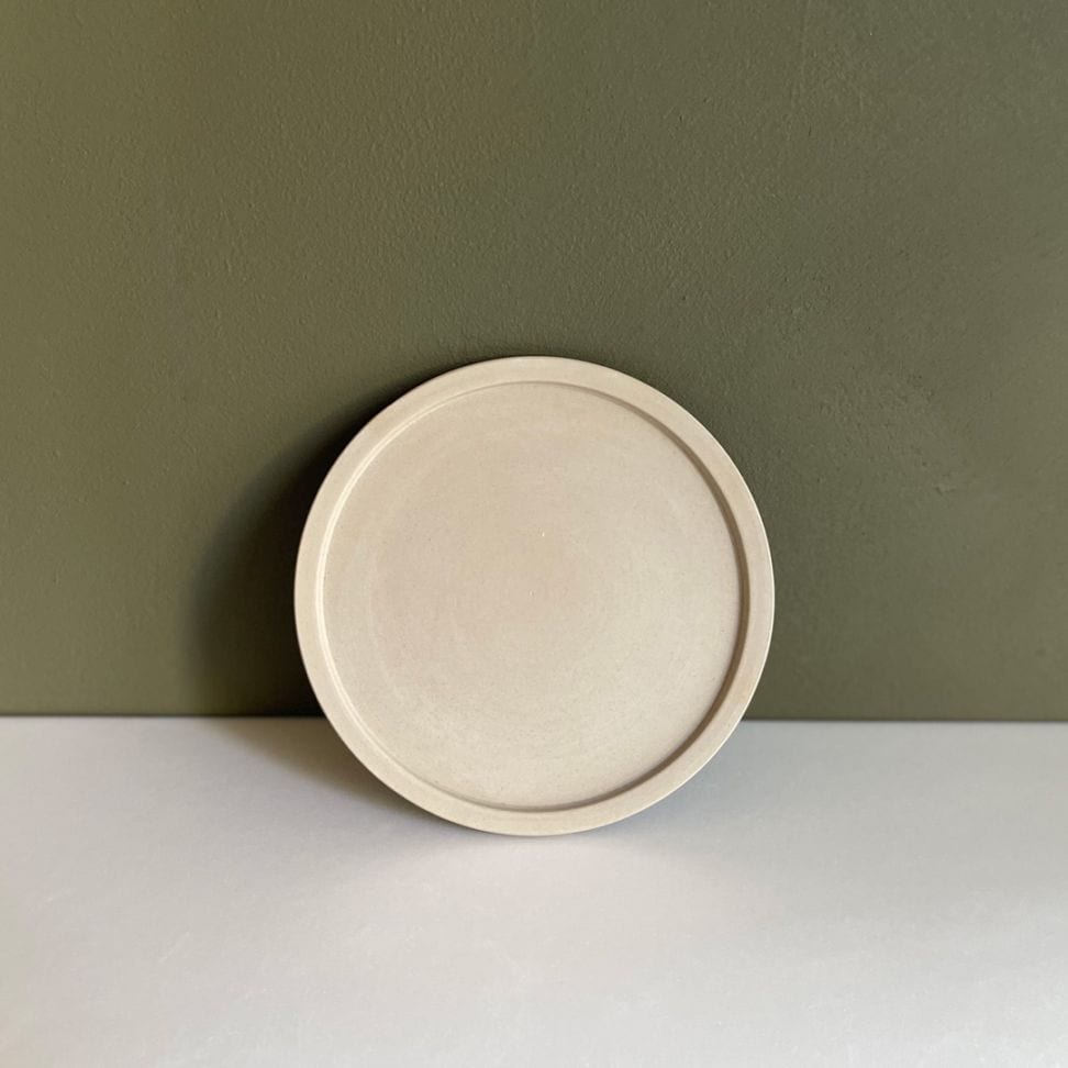 【南景製陶園】五寸皿 白練