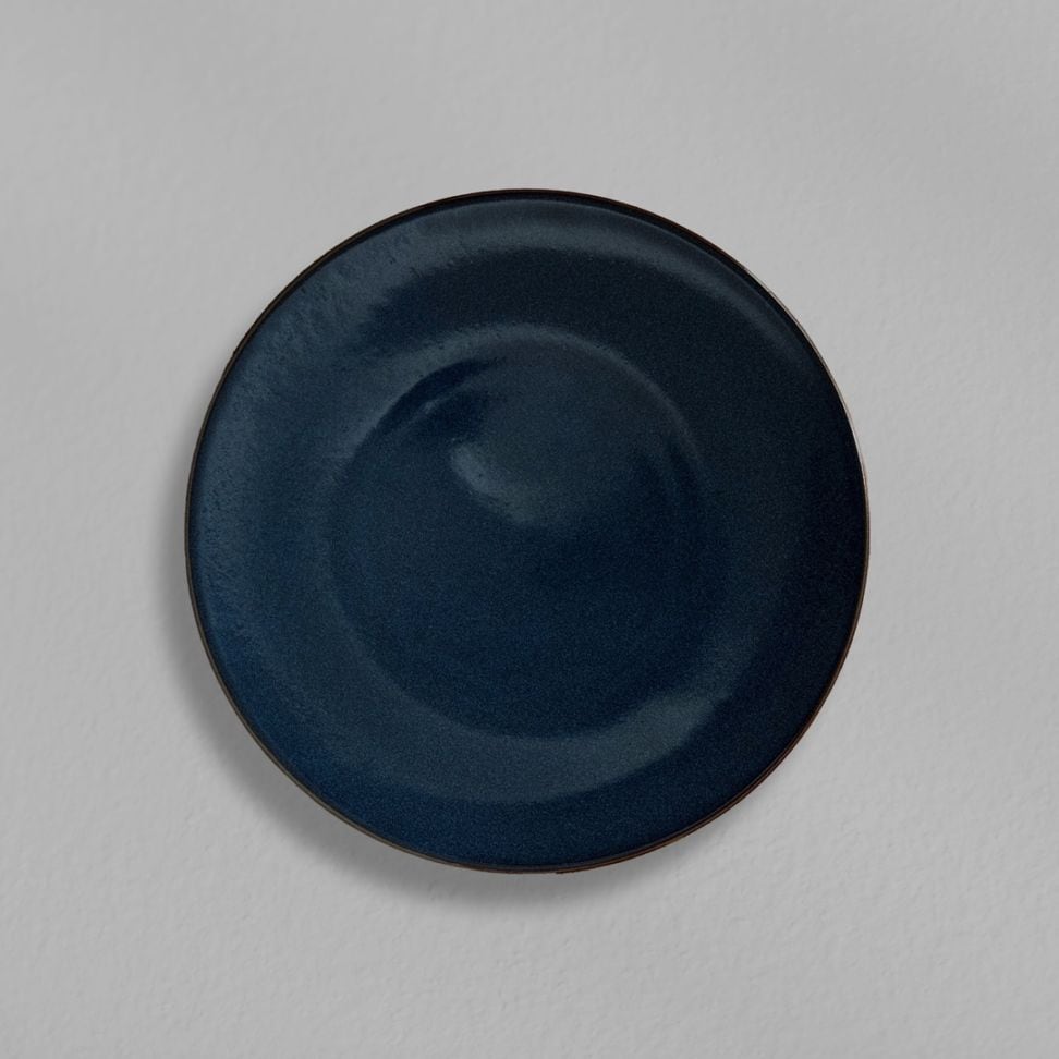 【SyuRo】炻器プレート　ブルー
