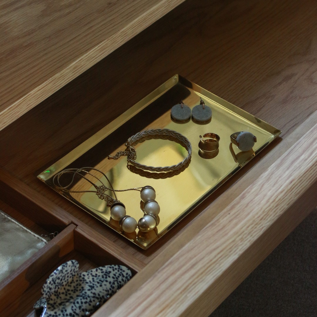 真鍮 小物トレー レクタングル