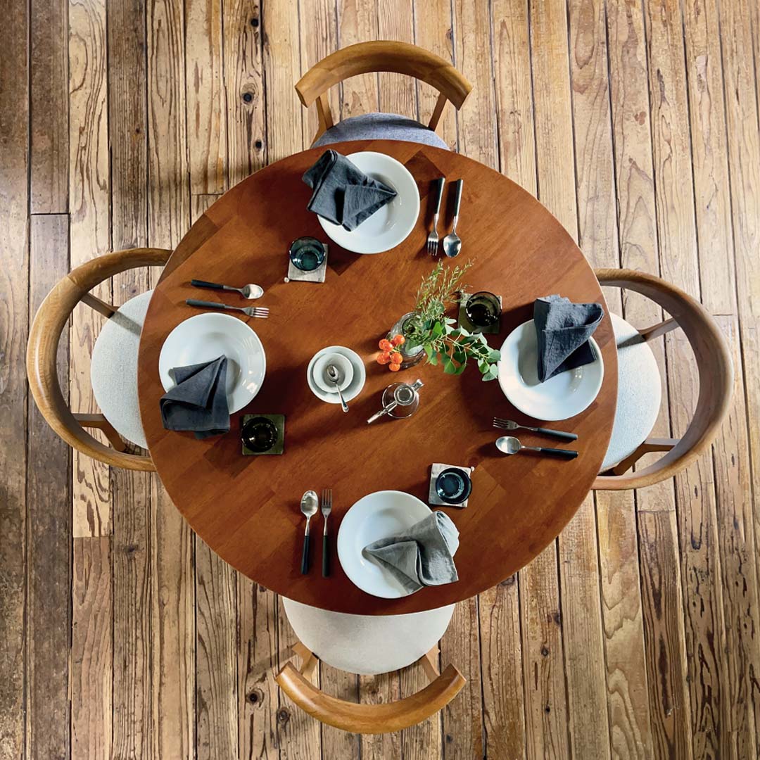 サークル ダイニングテーブル 112 アンバー PURO ｜source公式