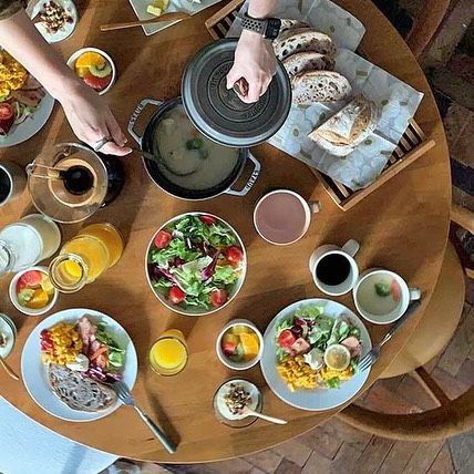 サークル ダイニングテーブル 112 アンバー PURO ｜source公式