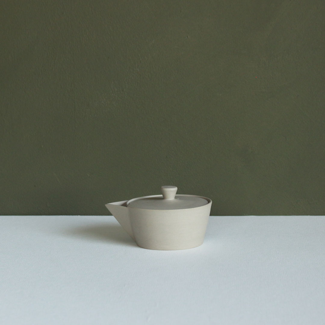 【南景製陶園】入子茶器 黒練（急須と湯呑みのセット）
