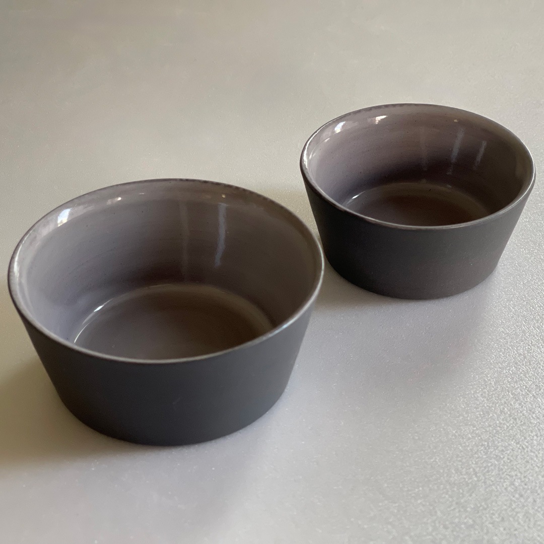 【南景製陶園】入子茶器 黒練（急須と湯呑みのセット）