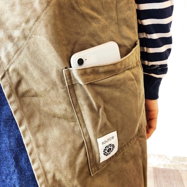 バッククロスエプロン COMODO／sourceオリジナル