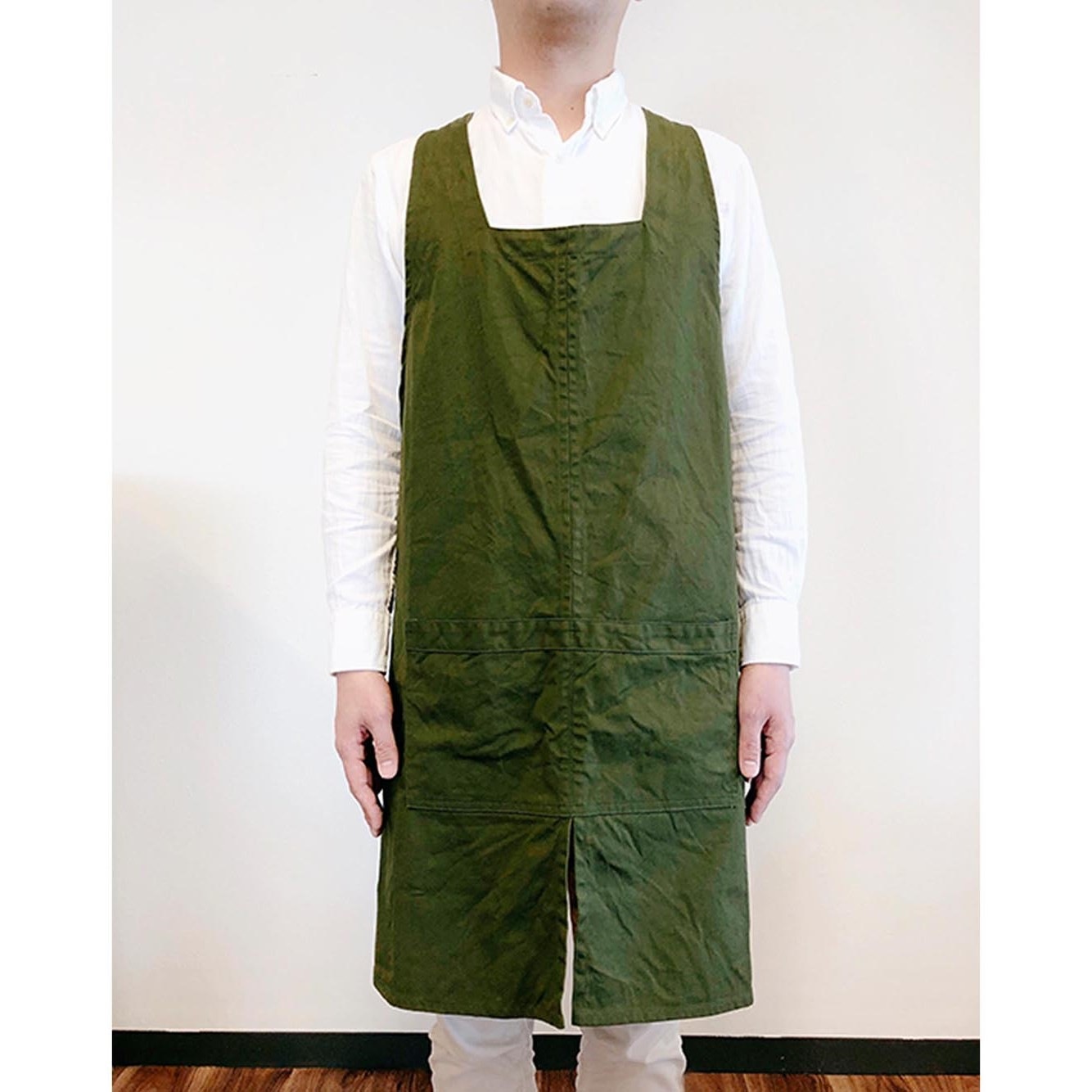 バッククロスエプロン メンズサイズ カーキ COMODO