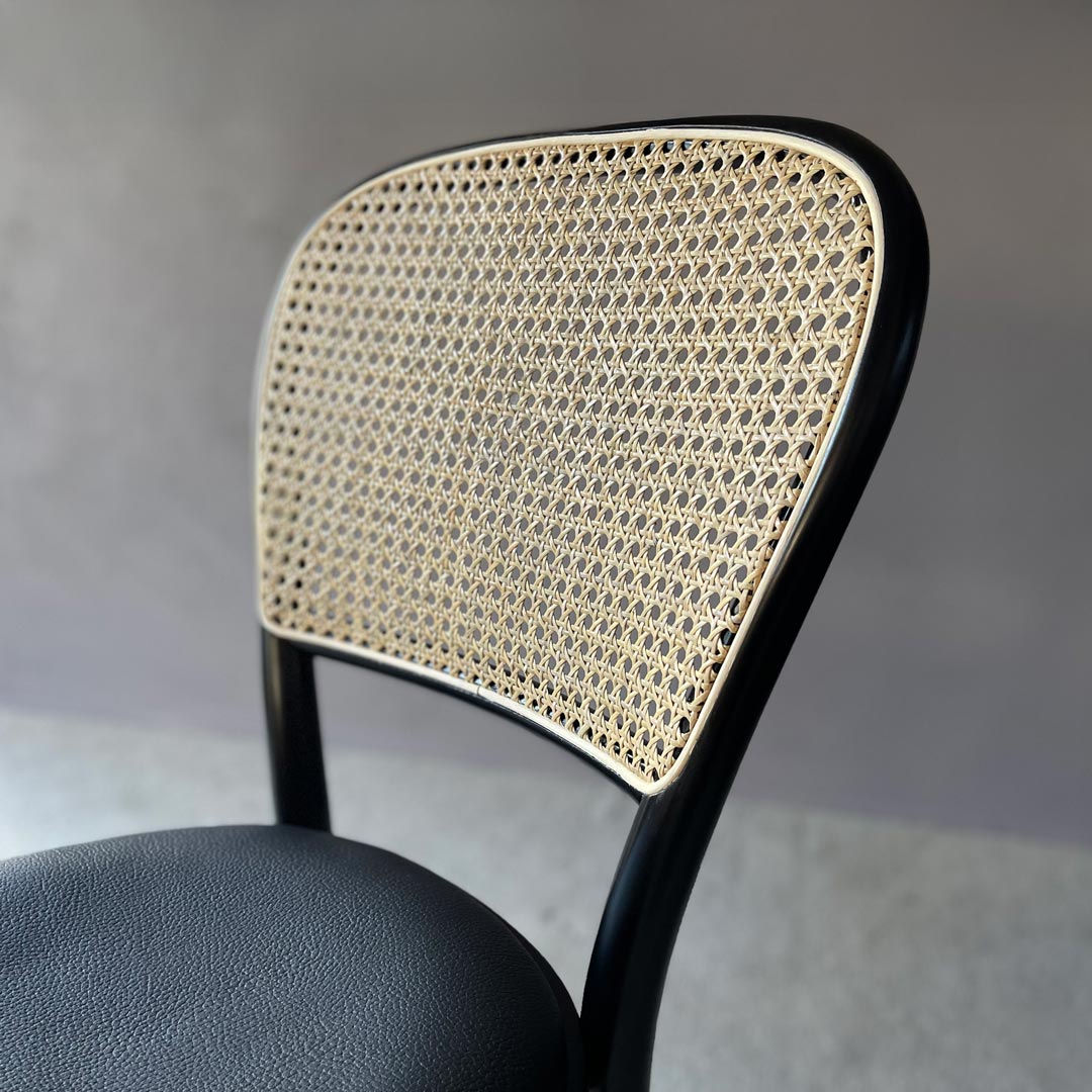 サイドチェア Z ラタン ブラック TORCERE/トルチェーレ (受注生産品）