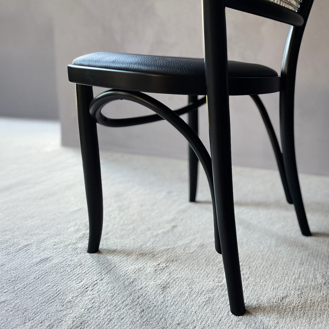 サイドチェア Z ラタン ブラック TORCERE/トルチェーレ (受注生産品）