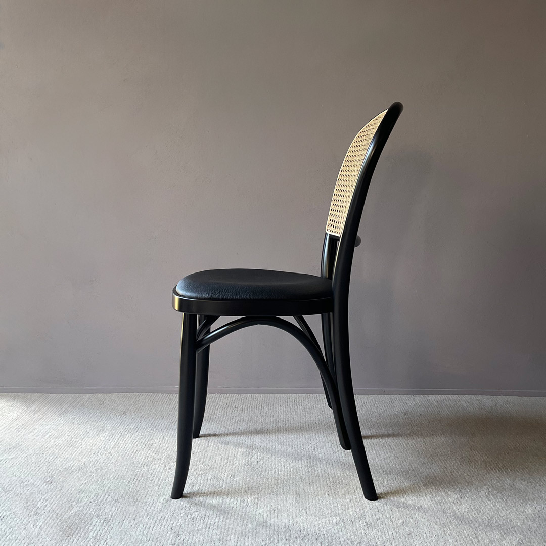 サイドチェア Z ラタン ブラック TORCERE/トルチェーレ (受注生産品）