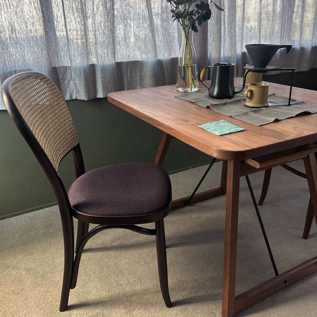 サイドチェア Z ラタン ブラウン TORCERE (受注生産品）