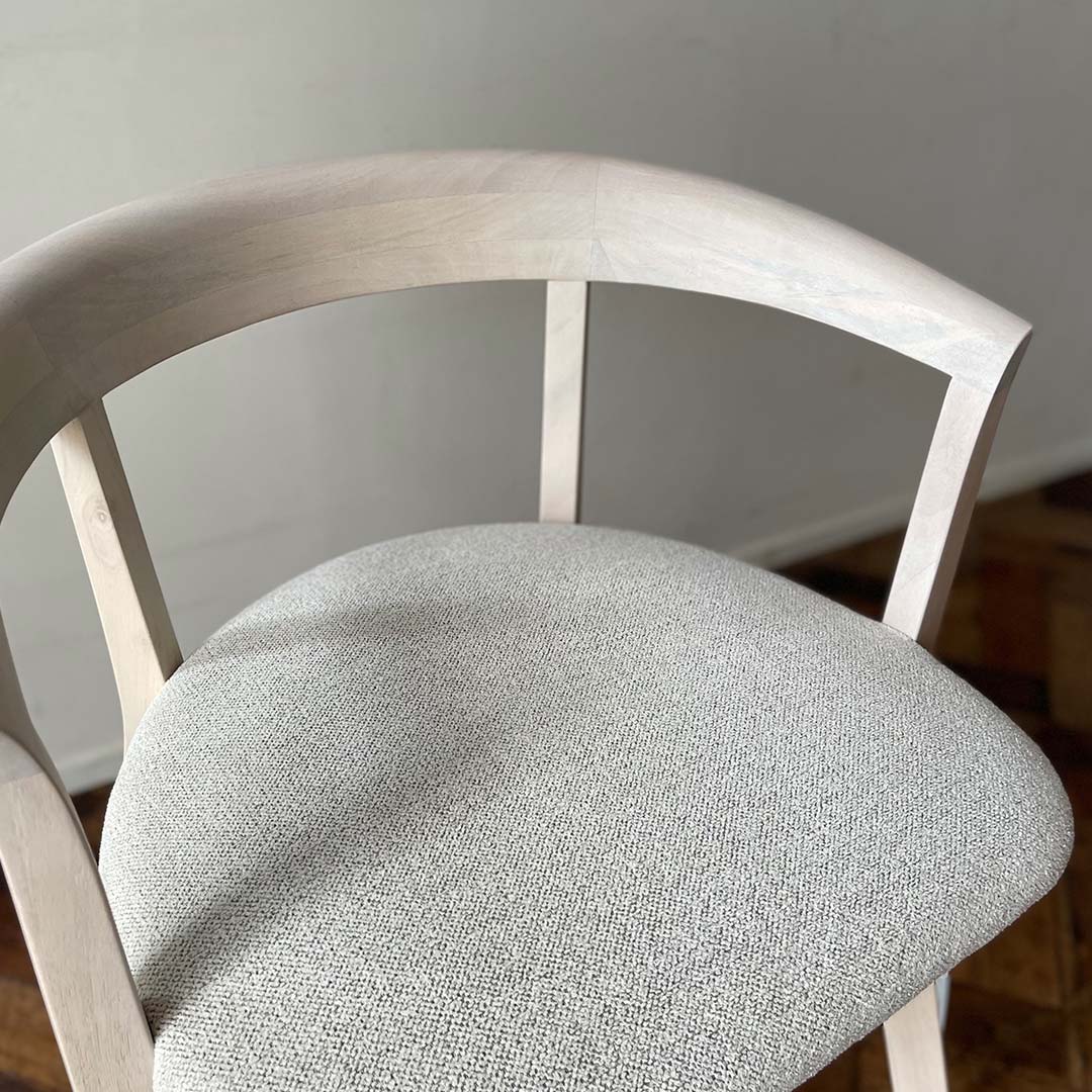 【 BLANC D'IVOIRE 】アームチェアCLAUDEベルベットグレー CLAUDE（クロード）｜Chairs｜Chairs / Armchairs｜Ritzwell