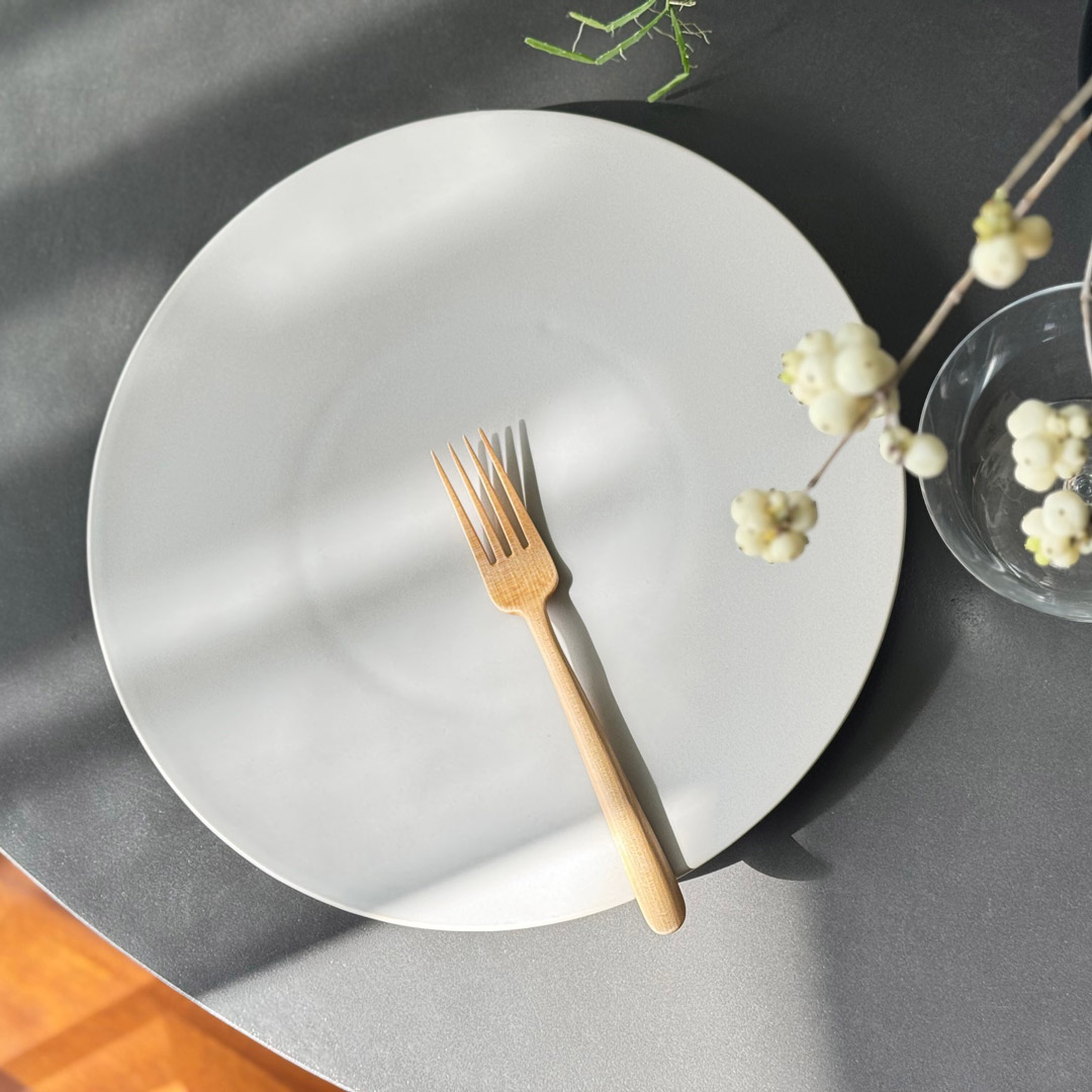 【SyuRo】炻器プレート　ホワイト