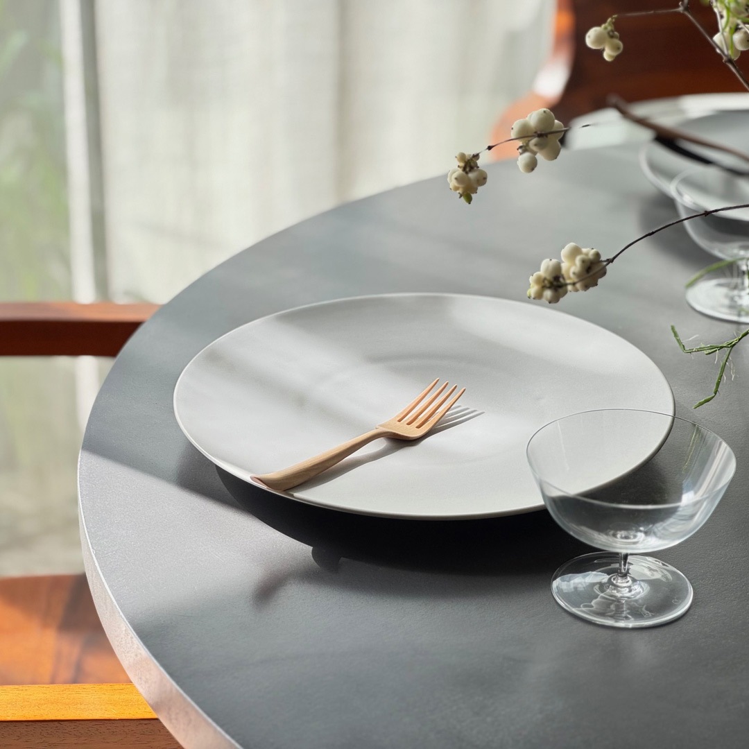 【SyuRo】炻器プレート　ホワイト