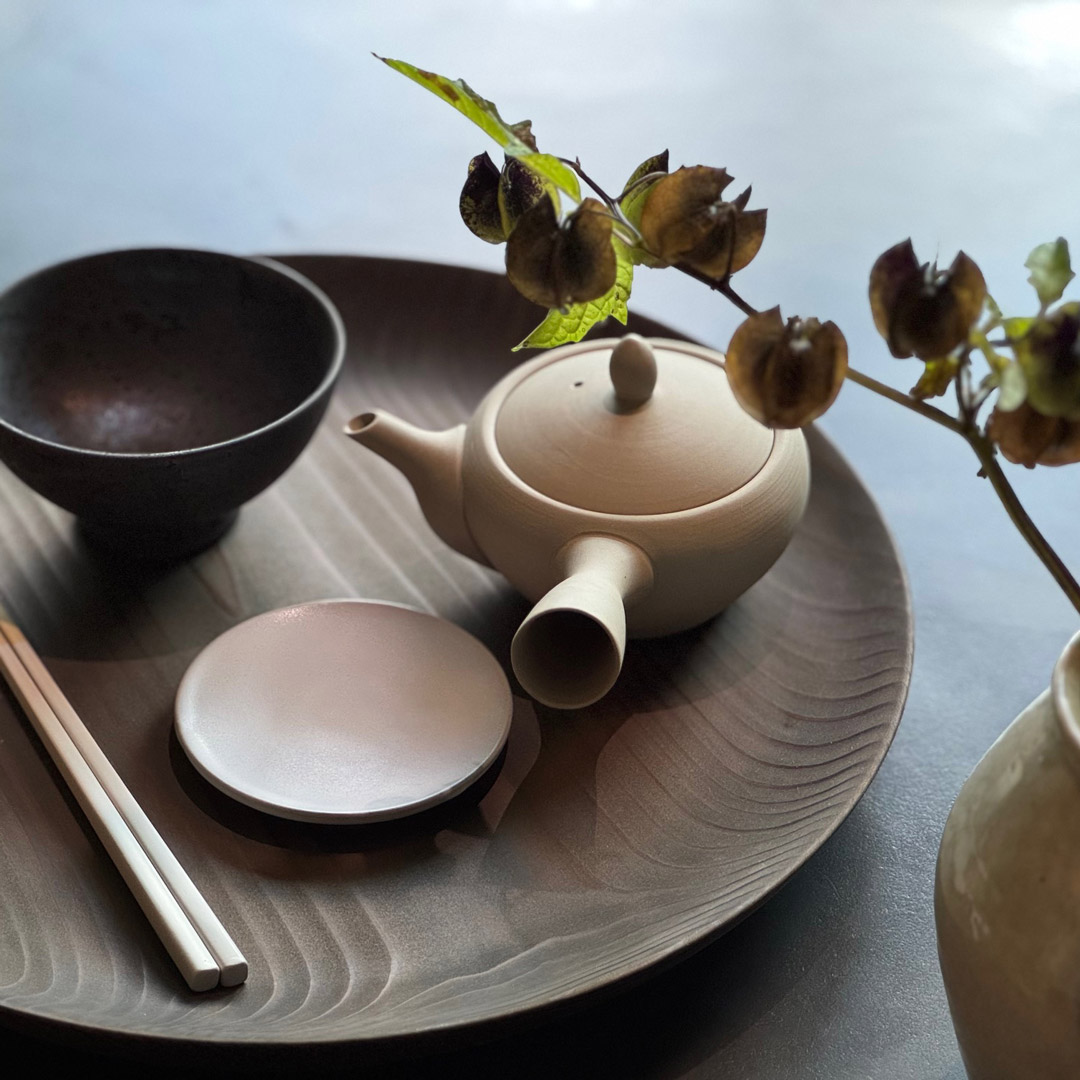 【SyuRo】炻器プレート　ホワイト