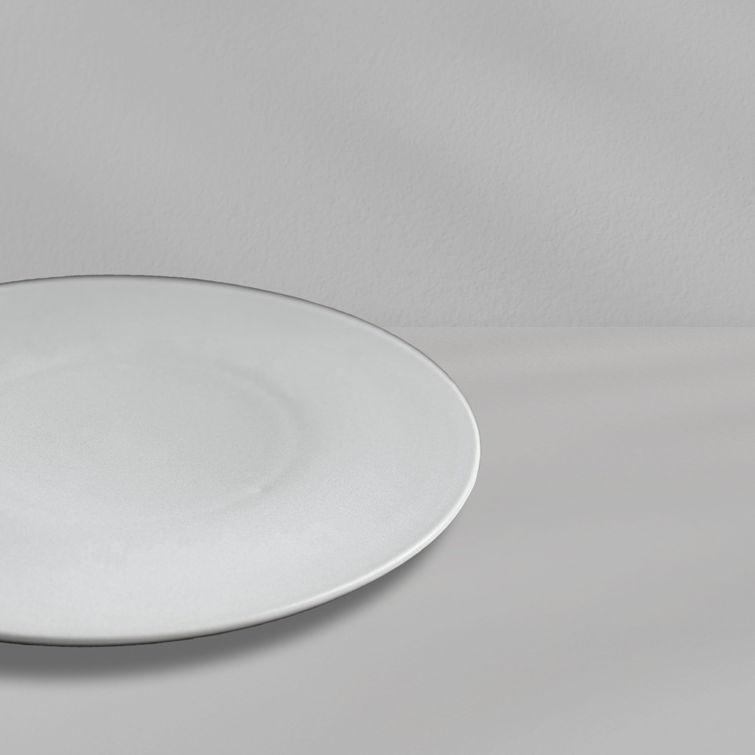 【SyuRo】炻器プレート　ホワイト
