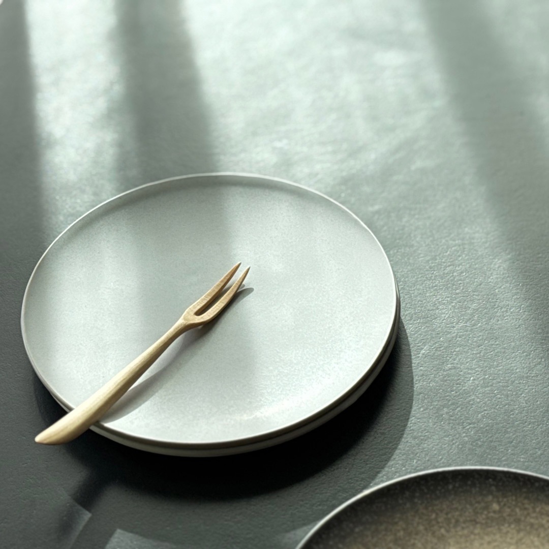 【SyuRo】炻器プレート　ホワイト