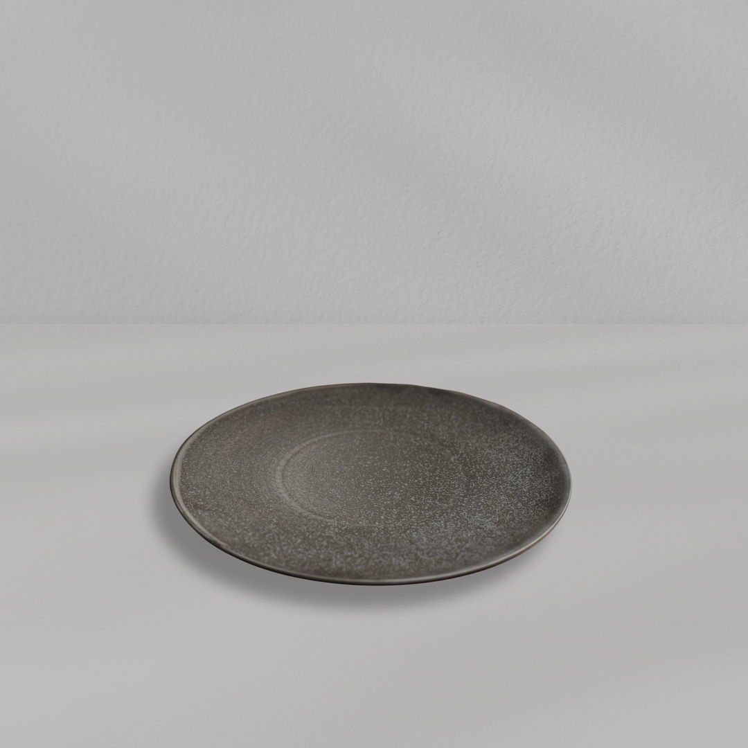 【SyuRo】炻器プレート　ブラック