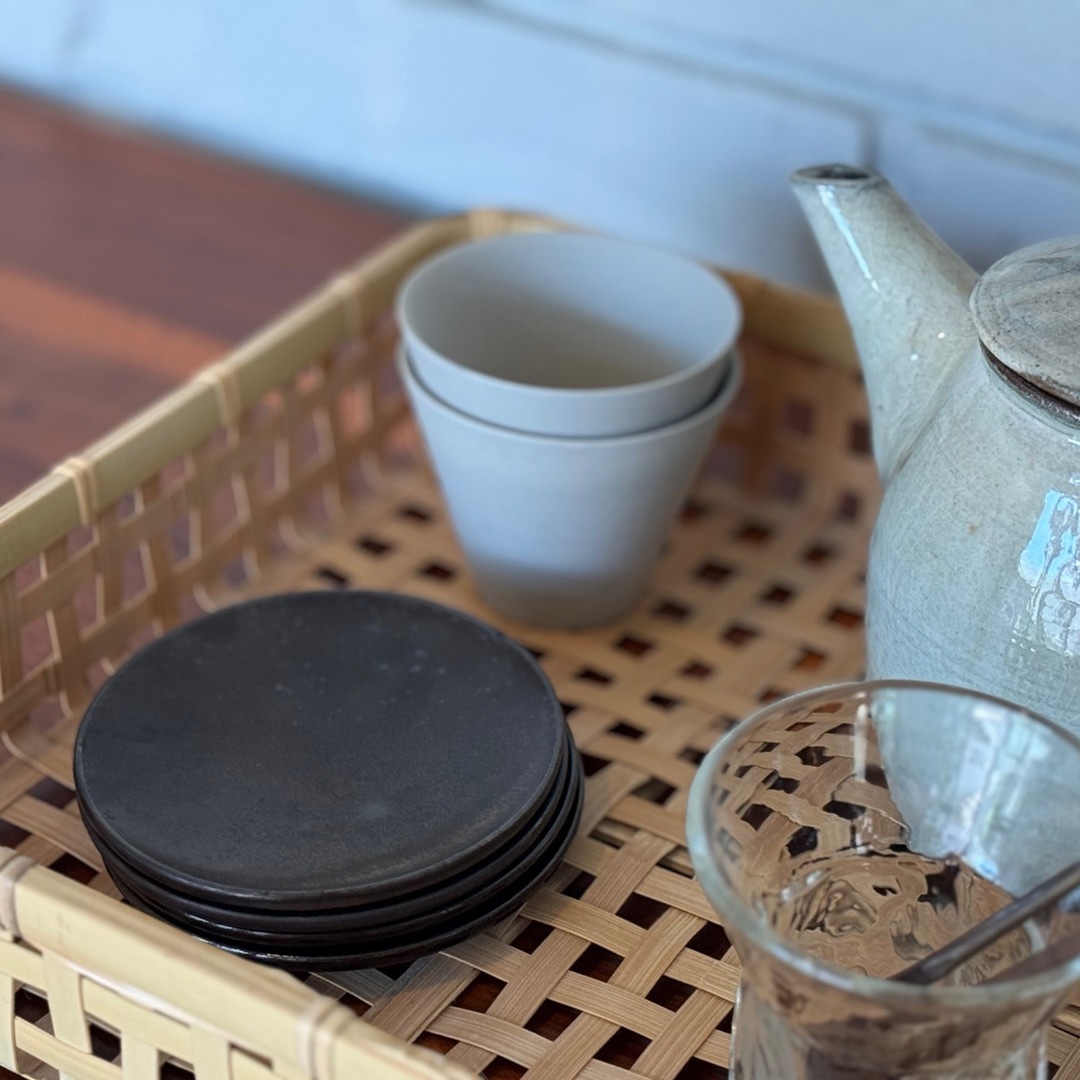 【SyuRo】炻器プレート　ブラック