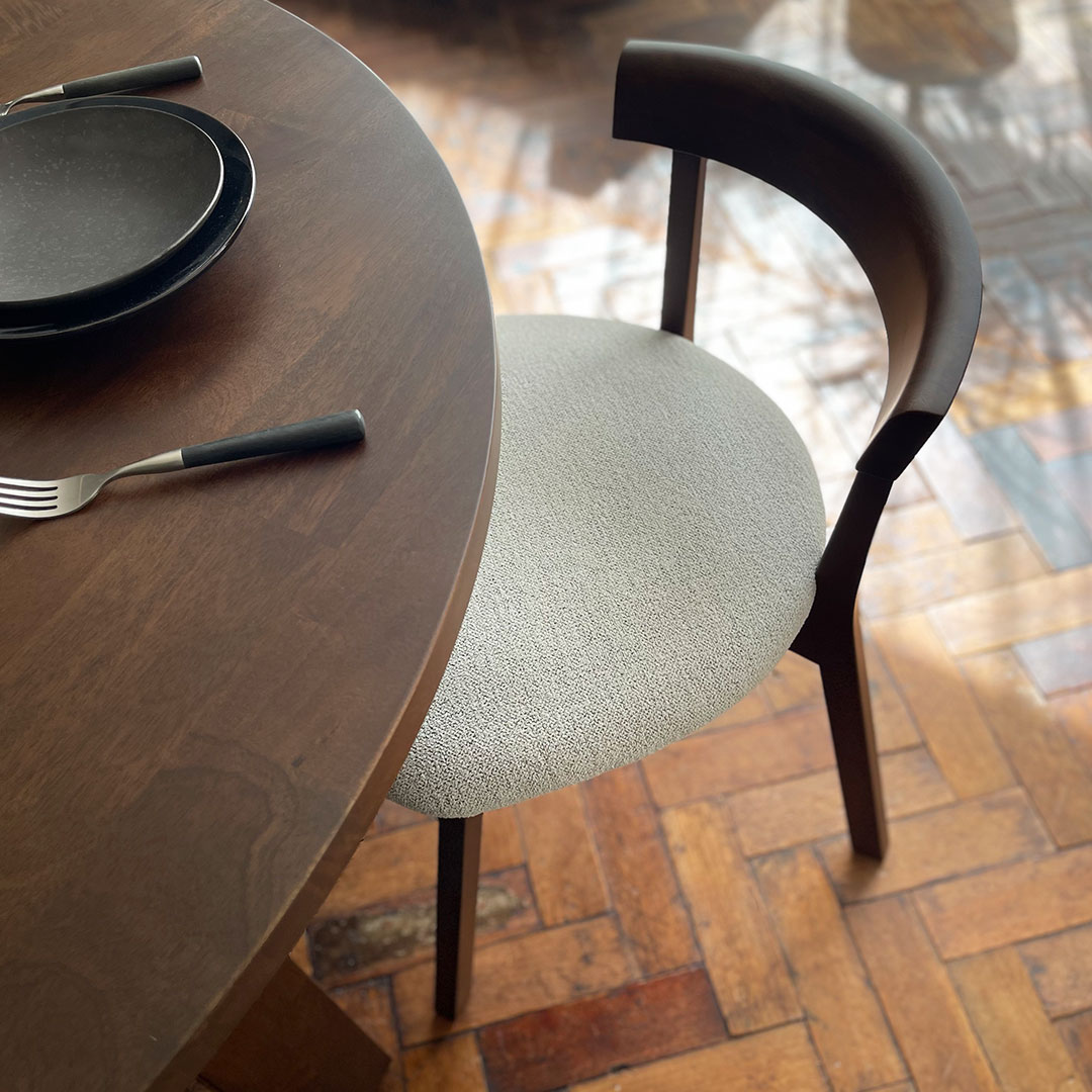 パ*ト様 PURO サイドチェア ① ベージュ ファブリック×ウッド PURO SIDE CHAIR / プーロ サイドチェア - インテリア・家具通販