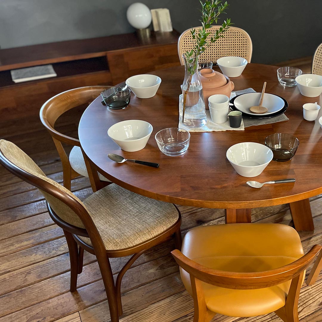 サークル ダイニングテーブル 126 アンバー PURO/プーロ