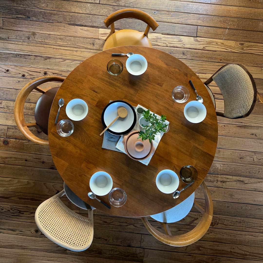 サークル ダイニングテーブル 126 アンバー PURO/プーロ