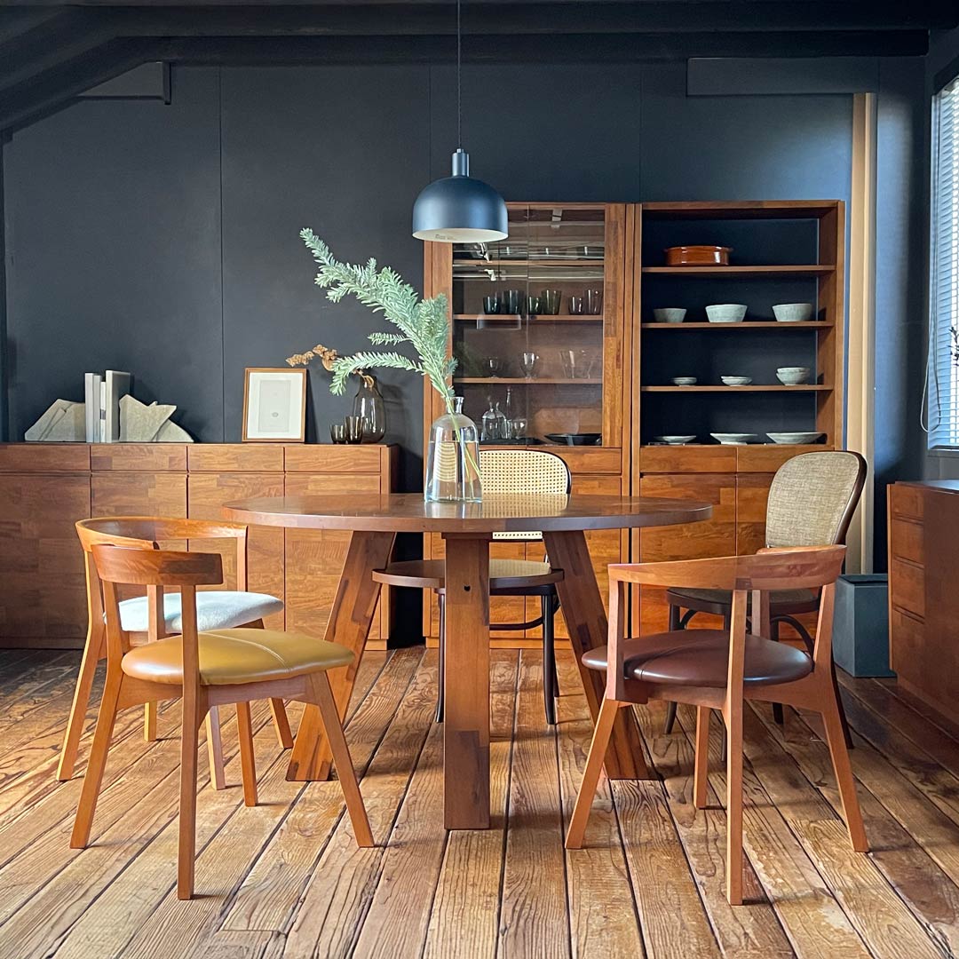 サークル ダイニングテーブル 126 アンバー PURO/プーロ