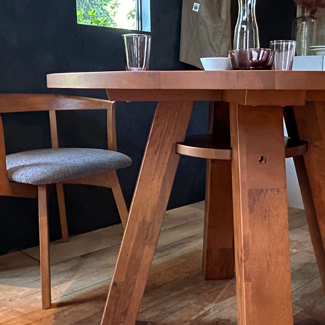 サークル ダイニングテーブル 098 アンバー PURO ｜source公式