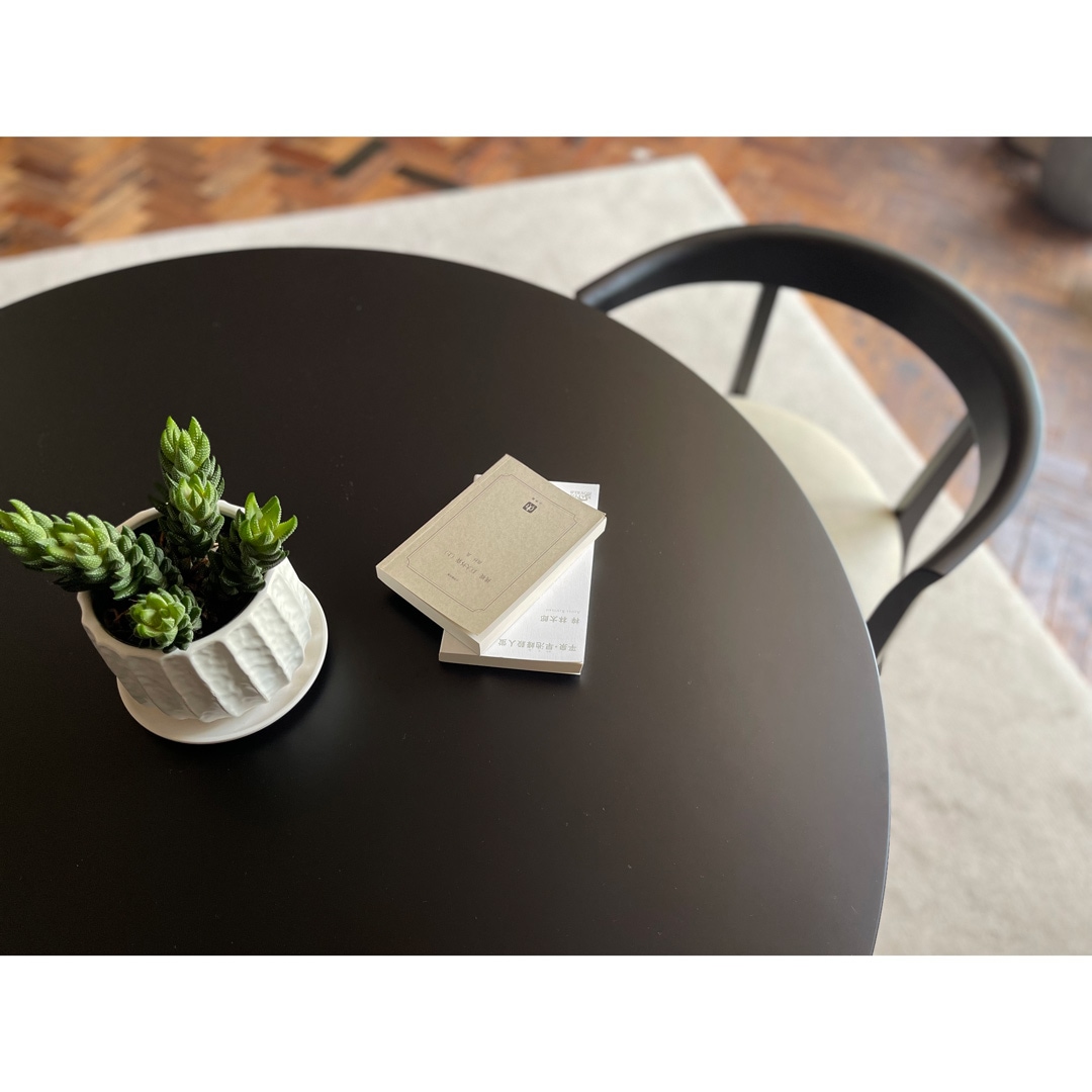 サークル ダイニングテーブル 098 ブラック PURO