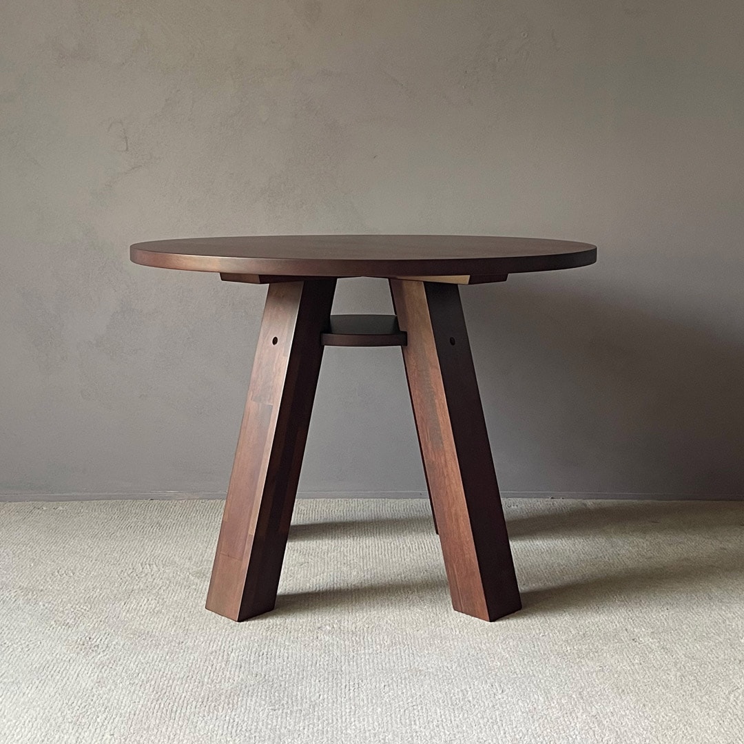 サークル ダイニングテーブル 098 ブラウン PURO