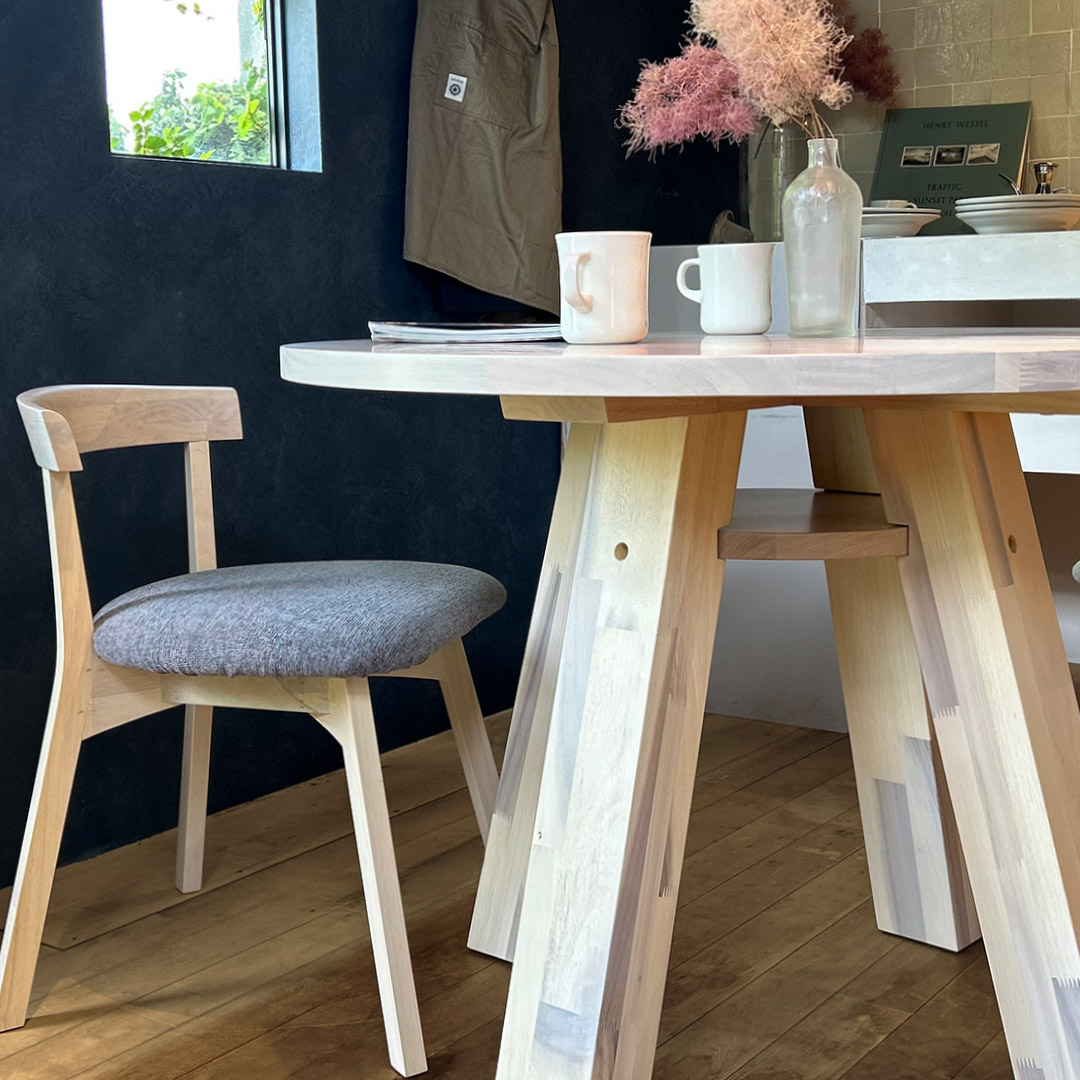 サークル ダイニングテーブル 098 ホワイト PURO