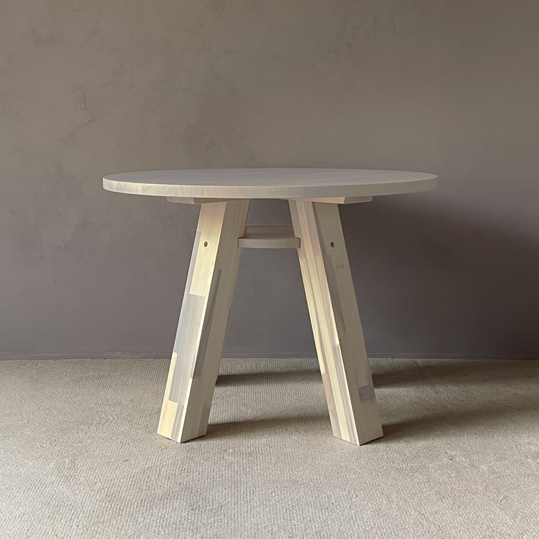 サークル ダイニングテーブル 098 ホワイト PURO