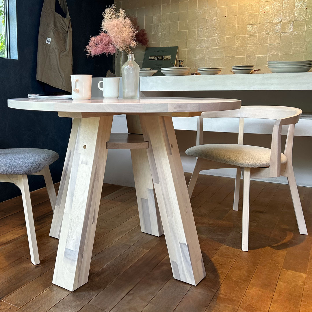 サークル ダイニングテーブル 098 ホワイト PURO