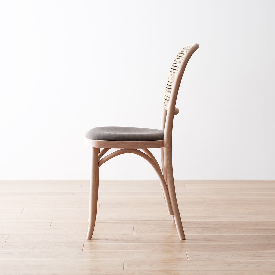 サイドチェア Z ラタン ホワイト TORCERE (受注生産品）