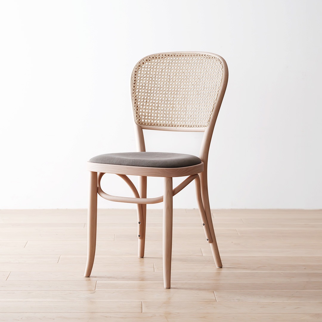 サイドチェア Z ラタン ホワイト TORCERE (受注生産品）