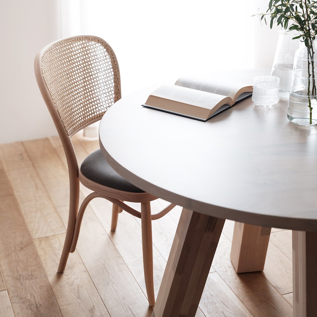 サイドチェア Z ラタン ホワイト TORCERE (受注生産品）