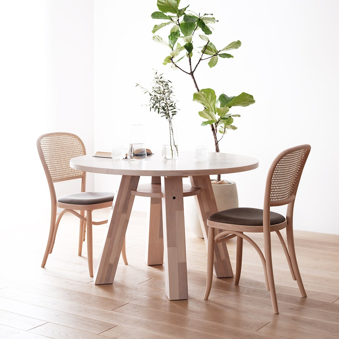 サイドチェア Z ラタン ホワイト TORCERE (受注生産品）