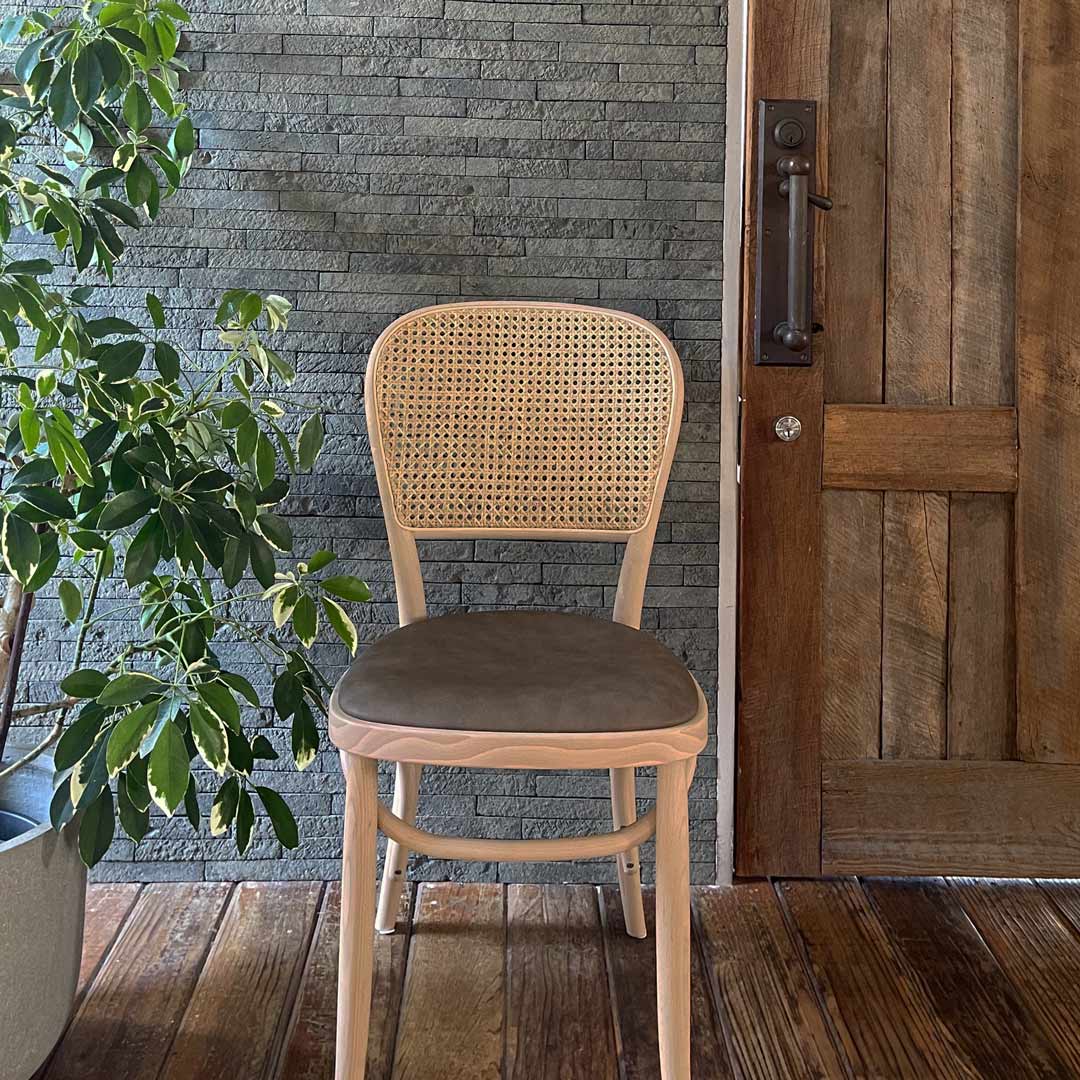 サイドチェア Z ラタン ホワイト TORCERE (受注生産品）