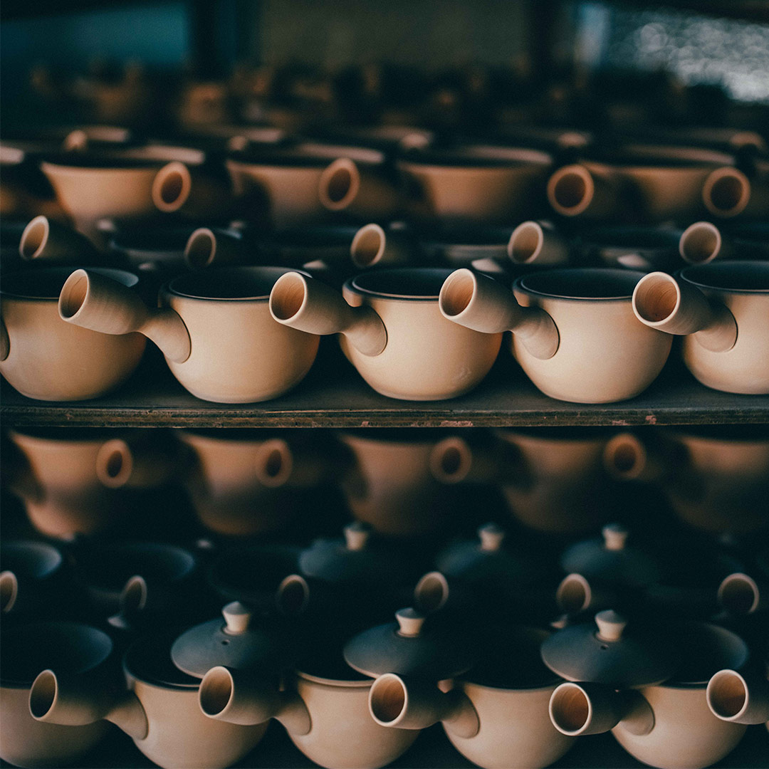 【南景製陶園】急須(共茶こし) SENCHA 150 白錬