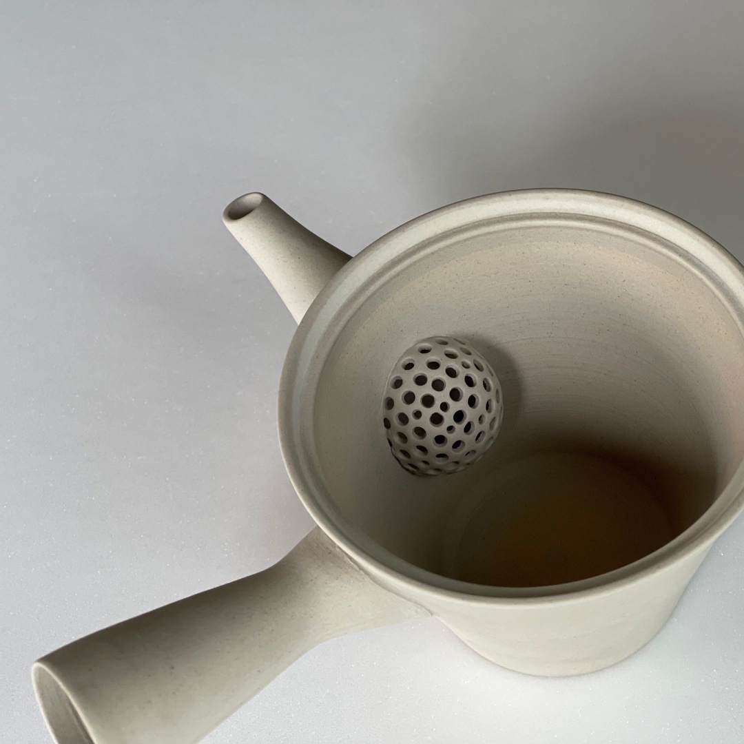 【南景製陶園】急須(共茶こし) SENCHA 150 白錬
