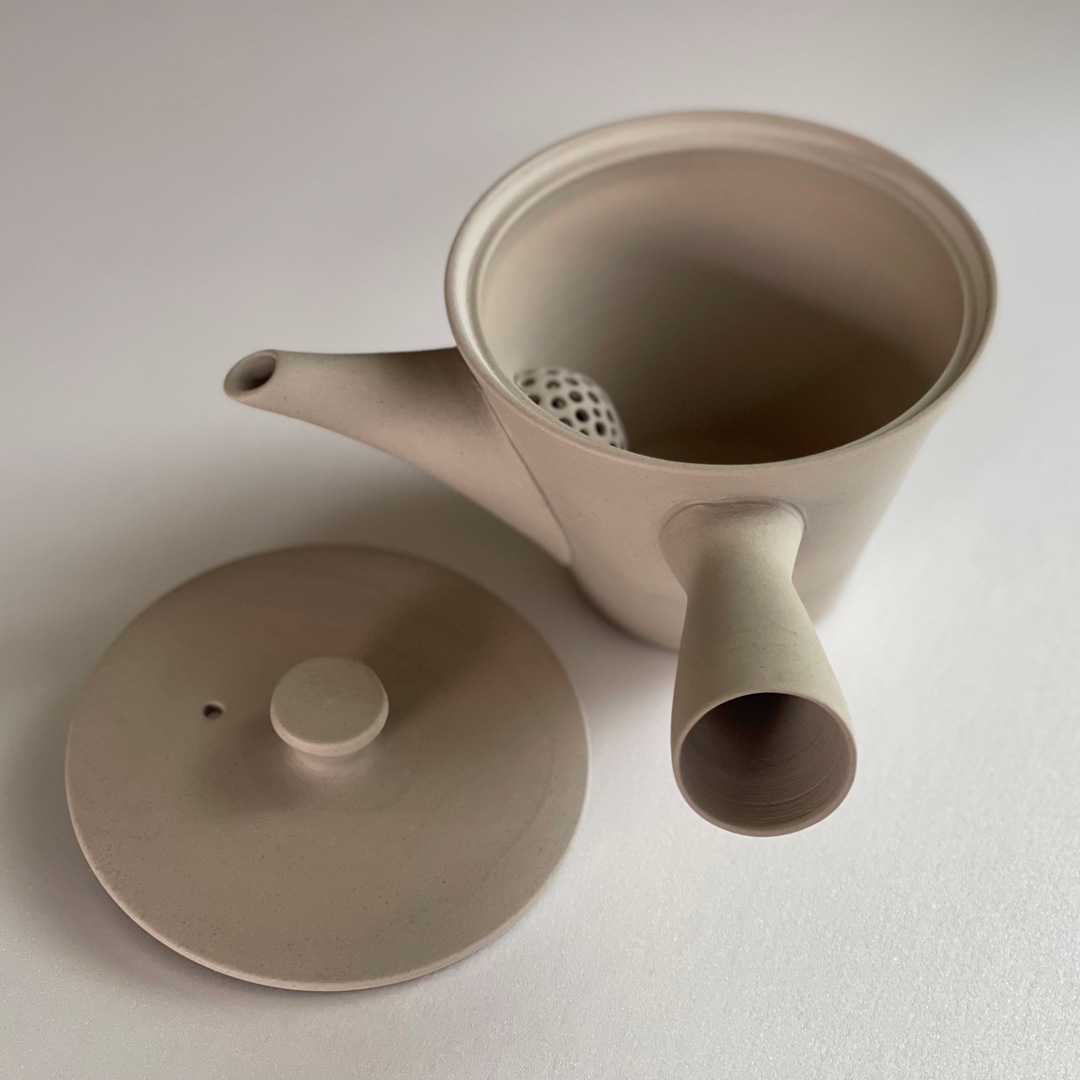 【南景製陶園】急須(共茶こし) SENCHA 150 白錬