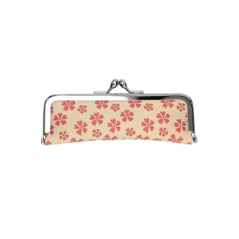 がま口 印鑑ケース / モチーフジャガード3.8印鑑ケース サクラクリーム