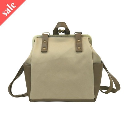 リ*。様 ぽっちりpocchiri がま口 リュック カバーフラップ9.0