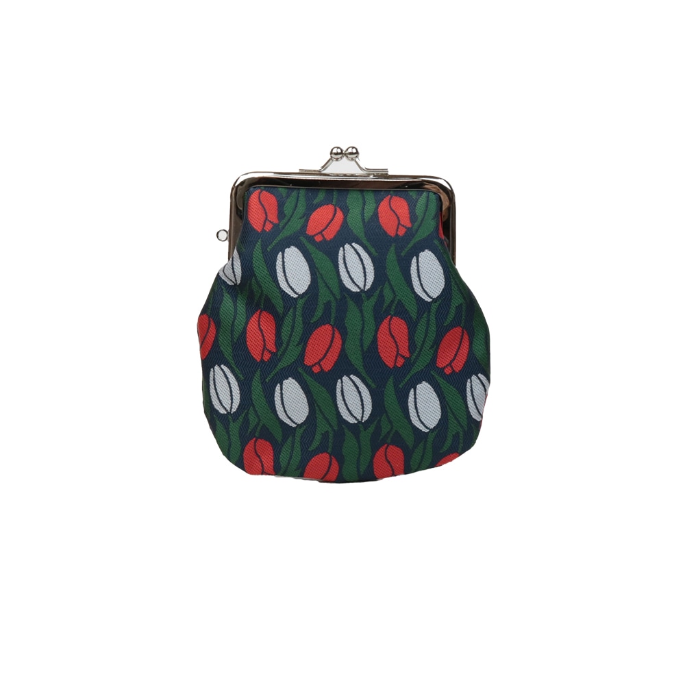 2.8縦長がま口 /ガーデンジャガード チューリップ｜京都のがま口専門店