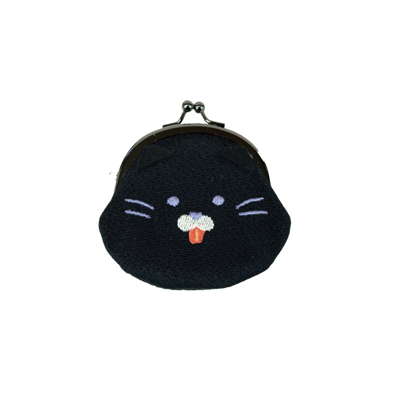 モチーフがま口 黒猫｜京都のがま口専門店 公式通販サイト『ぽっちり』