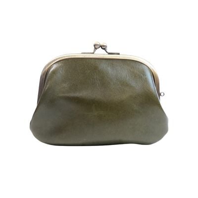 がま口 財布 / リアルレザー親子がま口 ブラウン｜京都のがま口専門店