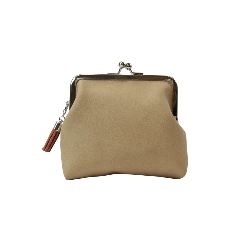 エコレザー風3.3角マチ ベージュ｜京都のがま口専門店 公式通販サイト