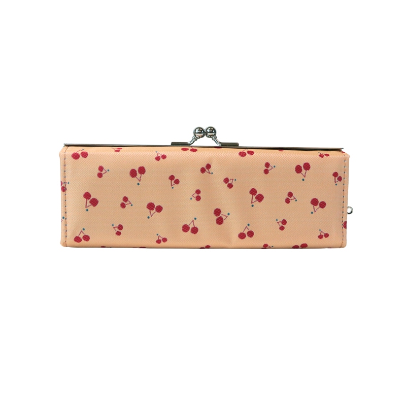 がま口 メガネケース / モチーフジャガード5.7メガネケース チェリー