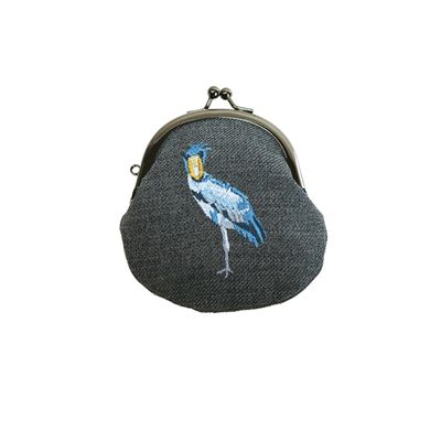 animal刺繍3.3ひろマチ キツネザル｜京都のがま口専門店 公式通販