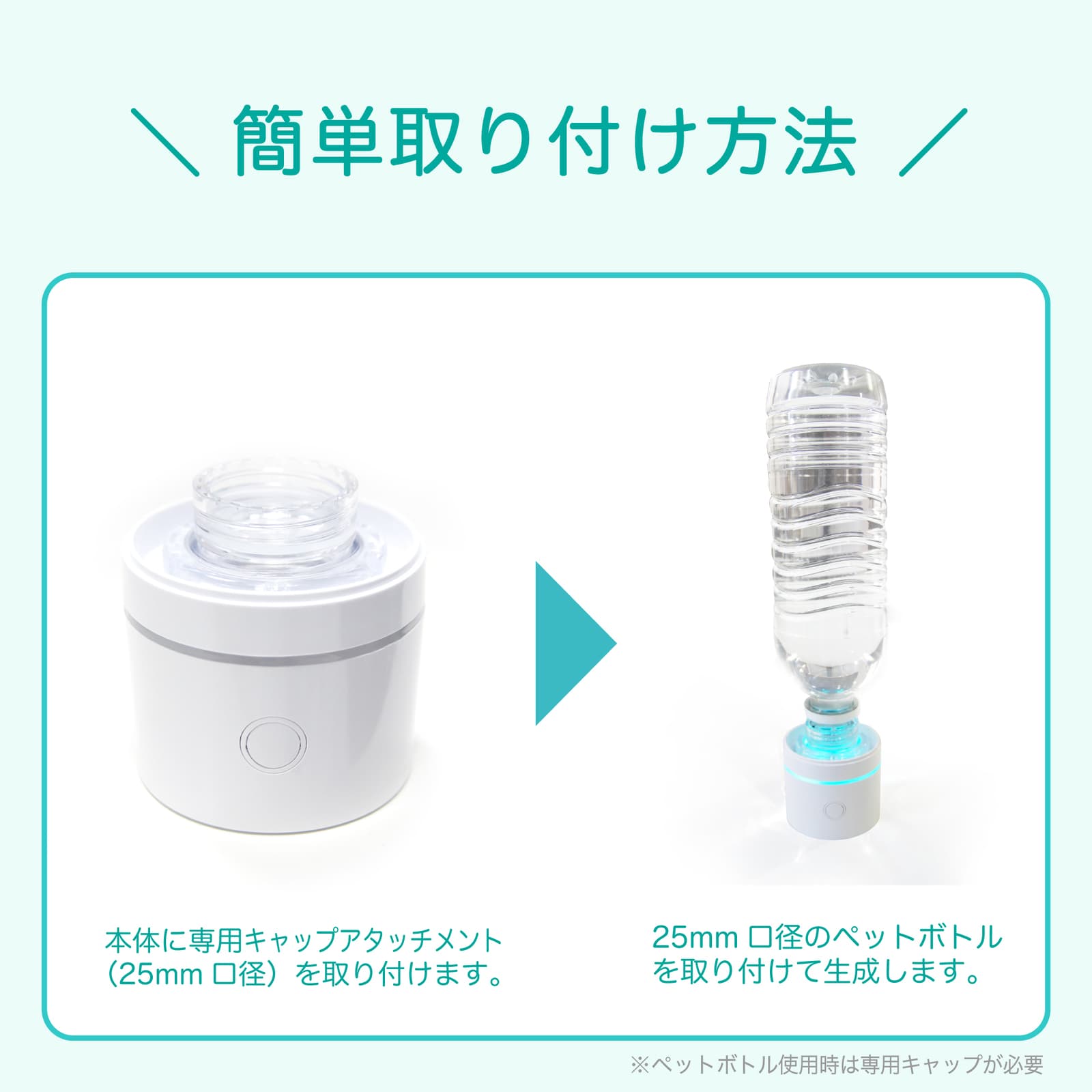 SY-065N-CA ポータブル水素生成器 専用アタッチメント ポータブル水素